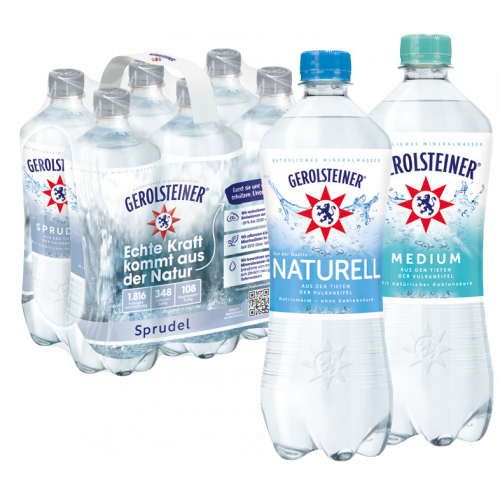 Gerolsteiner Mineralwasser Neu: 6x0,75l Pack